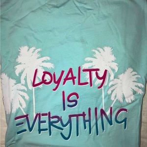 LIE T-Shirt LOYALTY IS EVERYTHING -SkyBlue Color